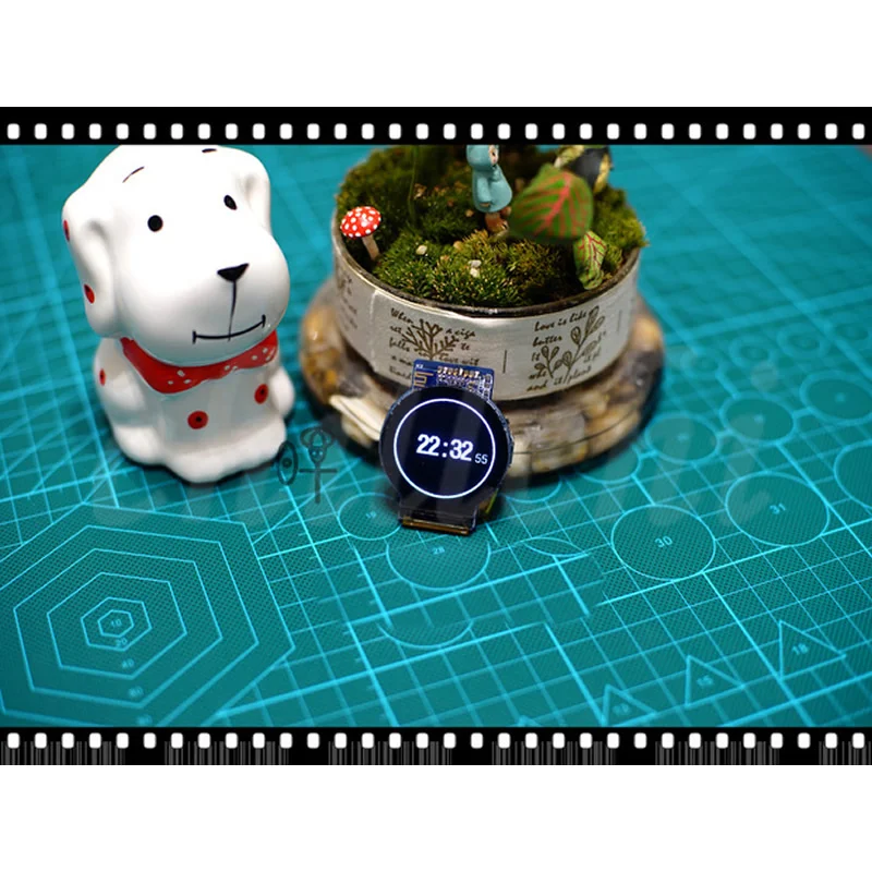 Новая версия OLED круговой экран Смарт наручные часы с Bluetooth STM32 макетная плата добавлен гироскоп