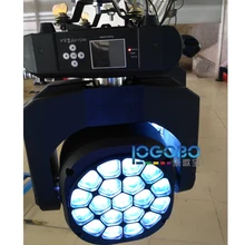 Упаковка из 8 светодиодный Большой пчелиные глаза Zoomable Moving Head освещение для сцены 19x15 Вт RGBW 4в1 луч мыть DMX Vertox Бар Дискотека вечерние светильники
