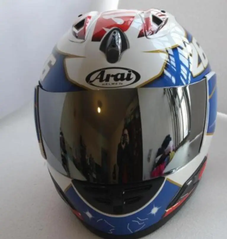 ARAI RX-7 высокого качества Полный шлем мотоцикла. Ветрозащитный Теплый гоночный шлем, Capacete - Цвет: Шампанское