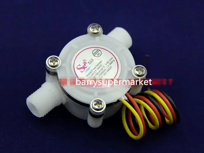 medidor de fluxo, contador de hall, medidor de vazão, 0,3-6l min, 0,8mpa