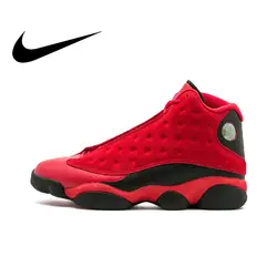 Оригинальный Nike Оригинальные кроссовки Air Jordan 13 Ретро SNGL DY "один день"-888164 601 Мужская баскетбольная обувь кроссовки дышащая Резина
