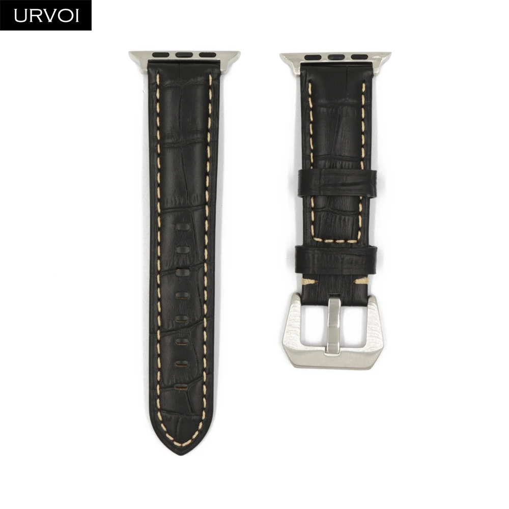 URVOI ремешок для apple watch series 5/4/3/2/1 Мягкий ремень из коровьей кожи наручных часов iwatch