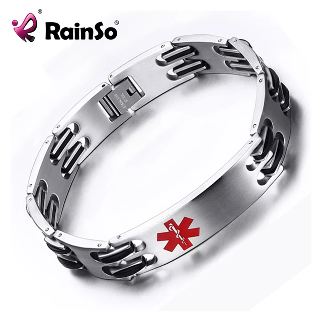 2018 New Diabetes Medical Bracelet For Men Women Stainless Steel 2018 New Diabetes Medical Bracelet For Men Women Stainless Steel Logo Bangles Bracelets