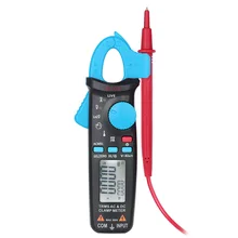 Clamp Meter Auto Range Digital Multimeter 6000 Counts AC/DC Ammeter Voltmeter resistance tester Temperature Tester aneng an8009 auto range digital multimeter 9999 counts backlight ac dc ammeter voltmeter ohm transistor tester multi meter