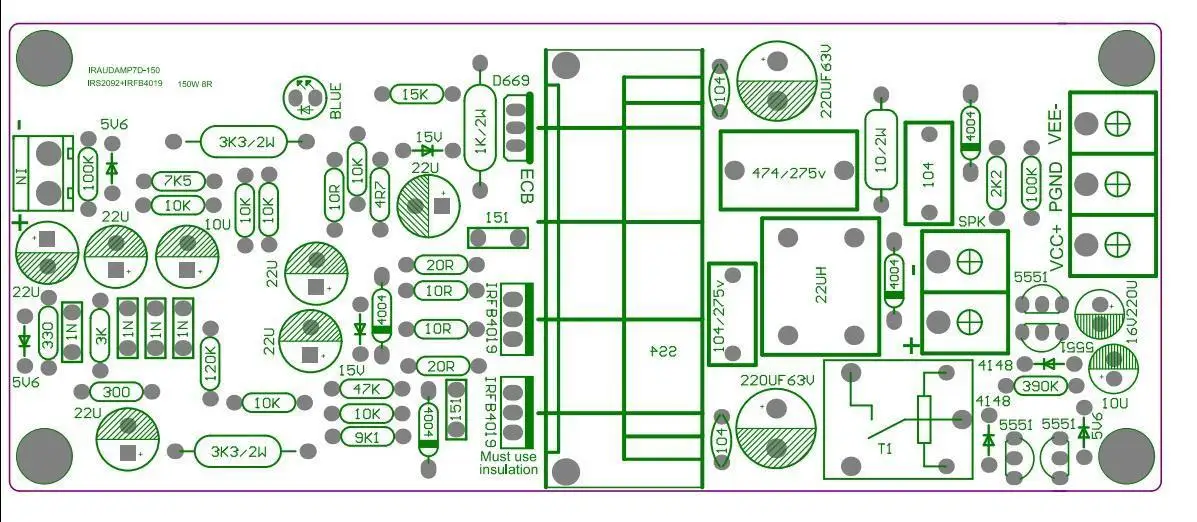 L15D-Pro Stero усилитель мощности комплект/плата IRS2092 IRFB4019 с защитой динамика(2 канала