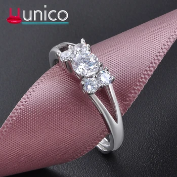 

UUNICO Creative Fashion S925 Sterling Silver Ring Jewelry Ms. Europe and America Jewelry Wedding Ring Lovers Valentine Day Gifts