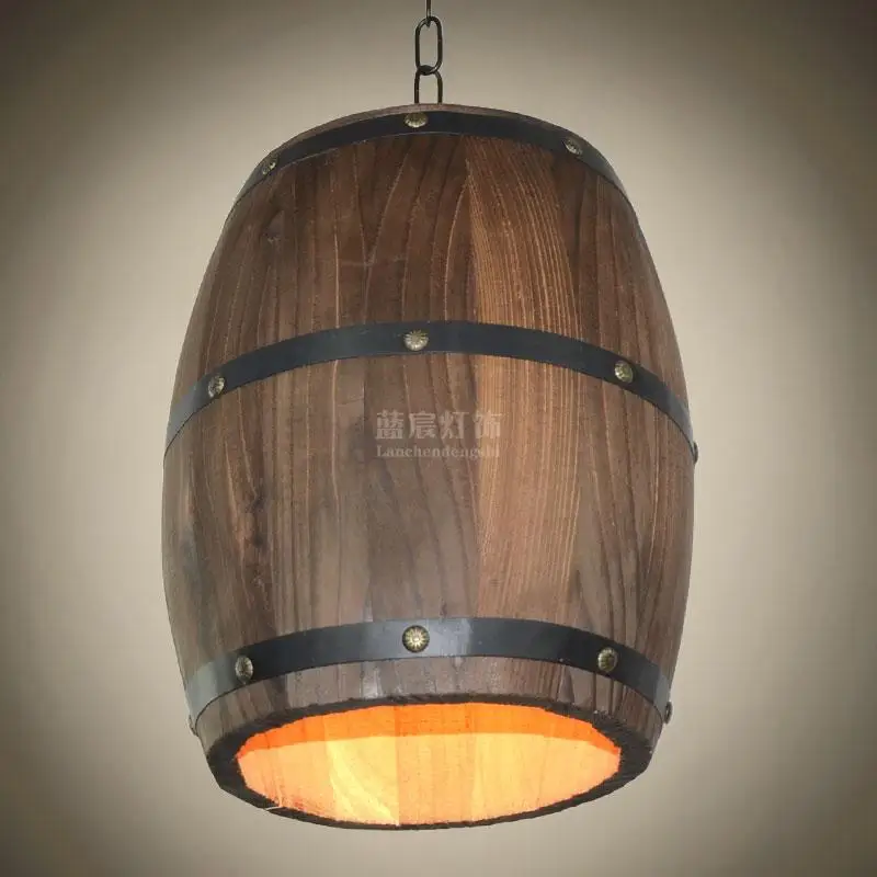 

Edison bulb hanging light bedroom restaurant Nordic simple droplight Modern Vintage pendant lamp wood box pendant lighting
