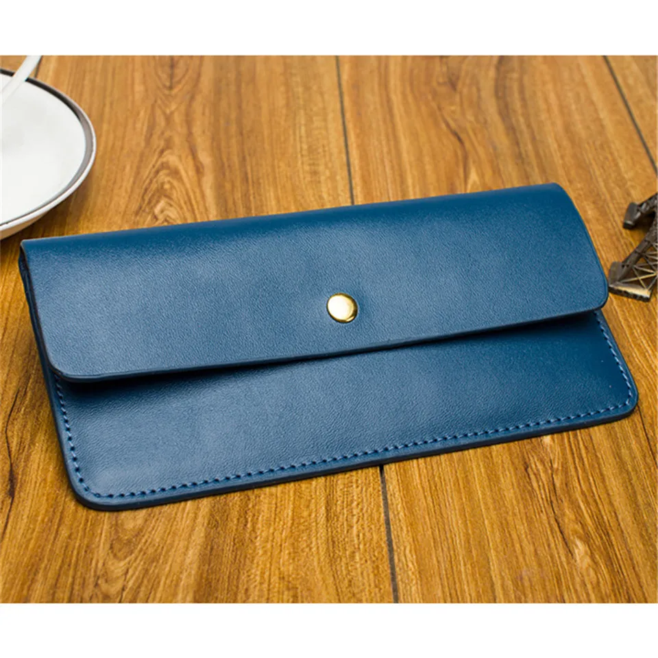 Women Wallet Genuine Leather Purse Ladies Slim Small Mini Money Bag Women Portomonee Luxury Design Long Clutch Wallet For Female (20)