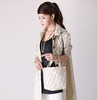

Raincoat Women Waterproof long Outdoor Rain Coat hood Jacket Trench Ponchos Dots Chubasquero mujer