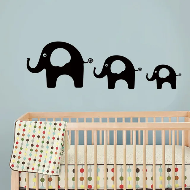 Elephant Vinyl Wall Sticker Kids Room Decal Baby Nursery Art Elephant Vinyl Wall Sticker Kids Room Decal Baby Nursery Art Dad Mom And