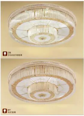 Современный светодиодный потолочный светильник хрустальный круглый Ресторан гостиная освещение зала