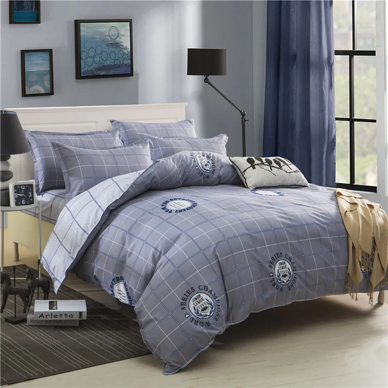 

Luxury comforter set Bed Linen 4Pc Bedding Sets Duvet Cover Bed Sheet Pillowcase bedclothes