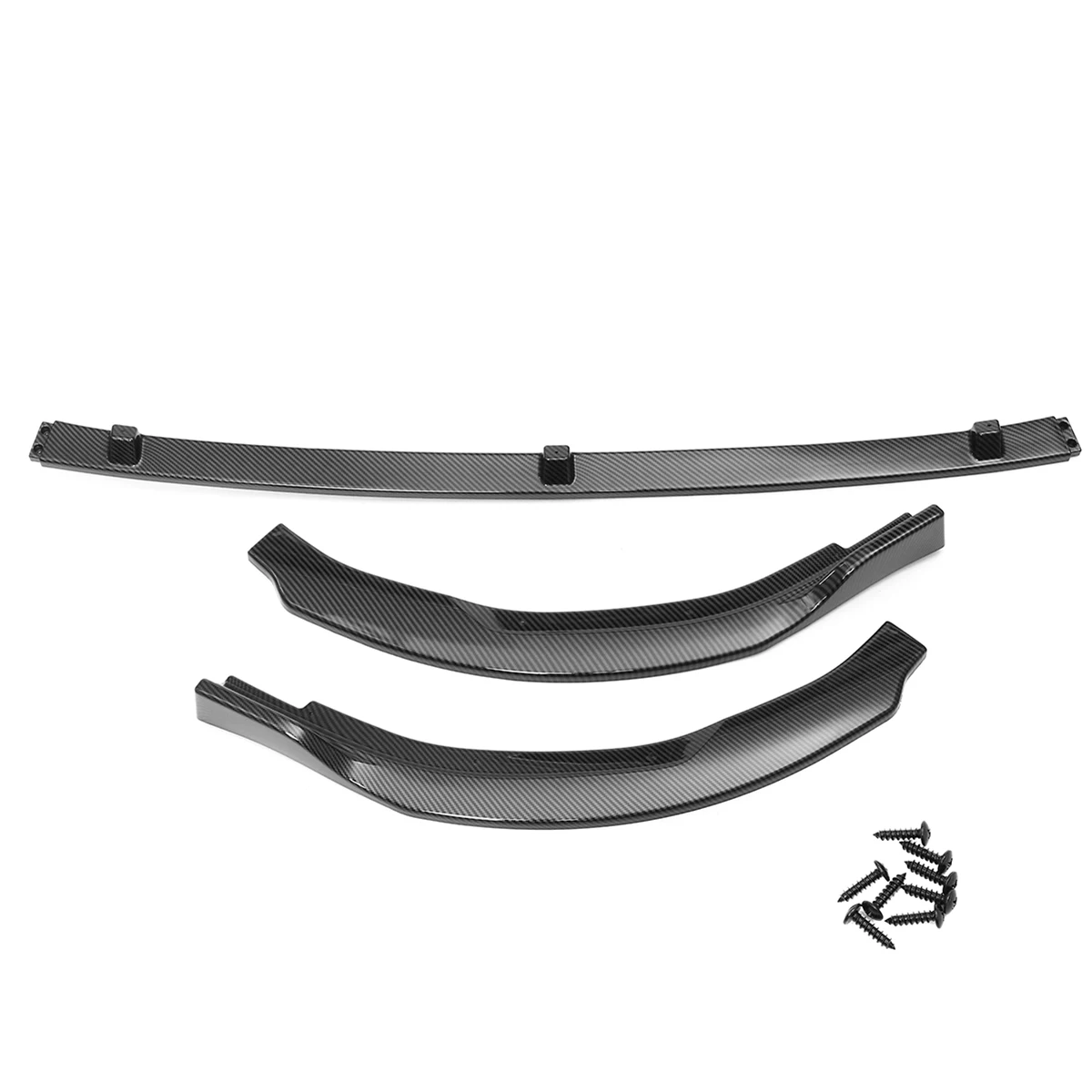 New 3Piece Car Front Bumper Lip Cover Trim Body Kit Spoiler Diffuser Splitter Guard For Toyota For Camry L LE XLE 2018 2019