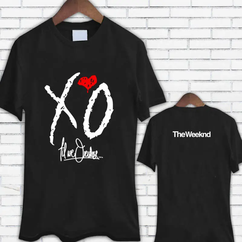 

Design Your Own Shirt Men'S The Weeknd Cover Xo Till We Overdose Black Crew Neck Graphic Short Sleeve T Shirts