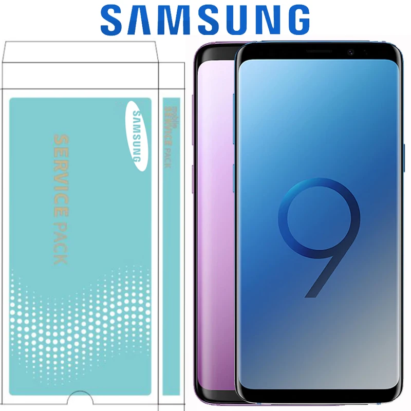 

ORIGINAL 2960*1440 Display with Burn Shadow LCD with frame for SAMSUNG Galaxy S9 S9+ Plus G960 G965 Touch Screen Digitizer