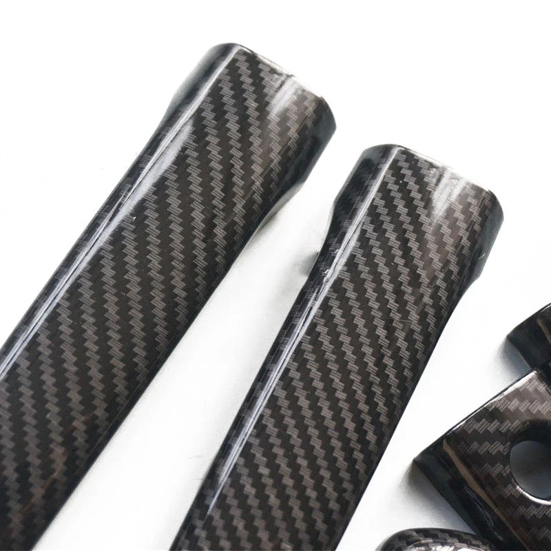 For Mitsubishi Lancer EX Evolution X 08-17 4pcs Carbon Style Door Handle Cover Auto Accessories Styling Mayitr