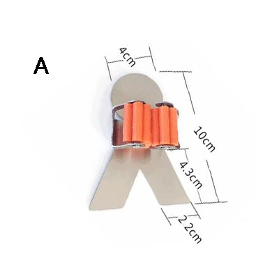 1 шт. кухонный Органайзер швабра и метла держатель склад-хралилище подставленное к стене Стойка вешалка для щеток Кухня инструмент - Цвет: Silver A