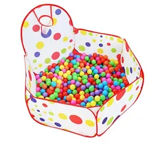 Portbale Play font b Tent b font with Basketball Hoop 1 2m Hexagon Polka Dot Fold