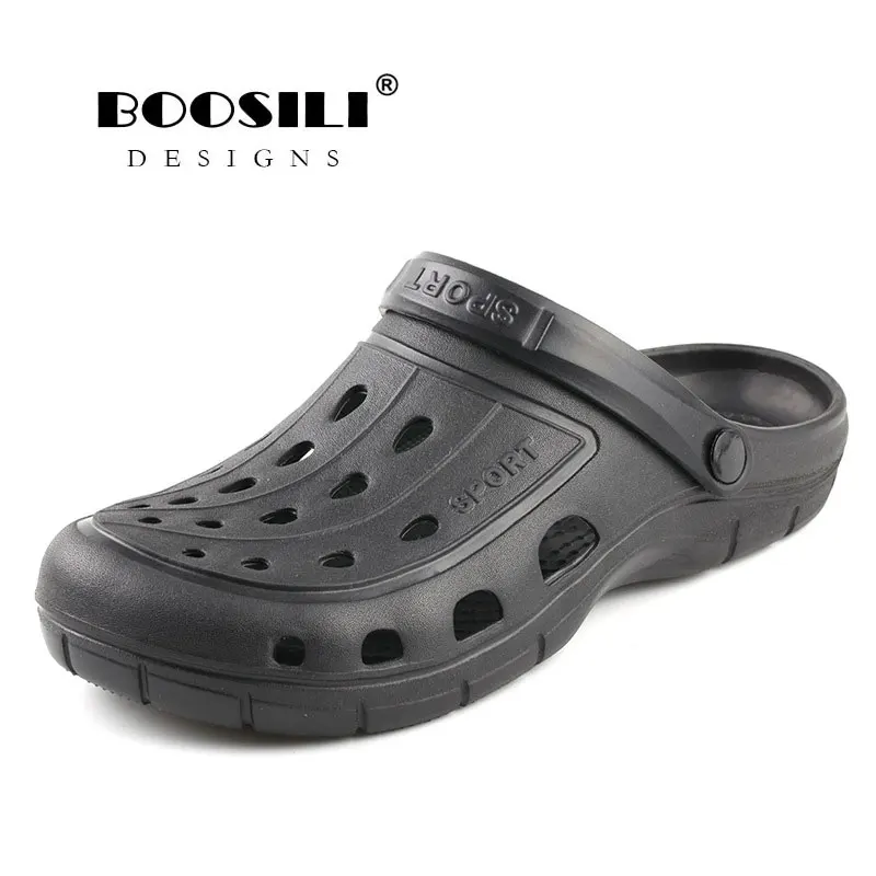 Sandalias Hombre Limited Mens Leather Sandal 2019 Men's Eva Clog Slipper Summer Sandals Lightweight High Quality Breathable