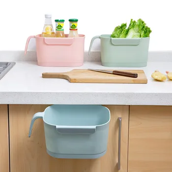 

Multifunction Kitchen Storage Cabinet Door Hanging With Handle Garbage Storage Box Household Desk Plastic Hang Storage Boxes