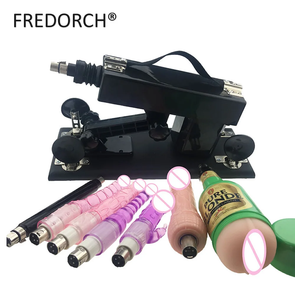  FREDORCH Unisex Sex Machine with DoildosExtension RodMasturbation Cup Sex Products Love Vibrator To