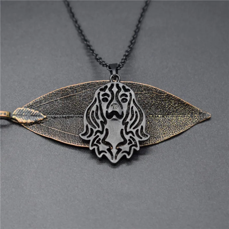 Elfin New Trendy Cavalier King Charles Necklaces Gold Color Silver Color Cavalier King Charles Jewellery Women Pendant Necklaces