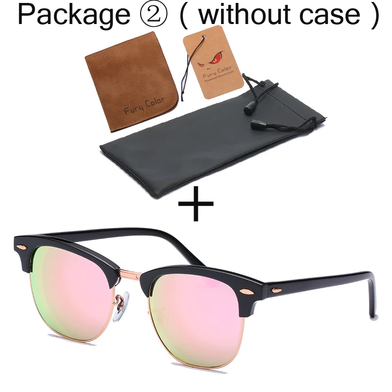 Стеклянные линзы классические ретро солнцезащитные очки es для мужчин и женщин ацетатная оправа роскошный фирменный дизайн солнцезащитные очки es для вождения gafas очки oculos De Sol - Цвет линз: black-pink-2