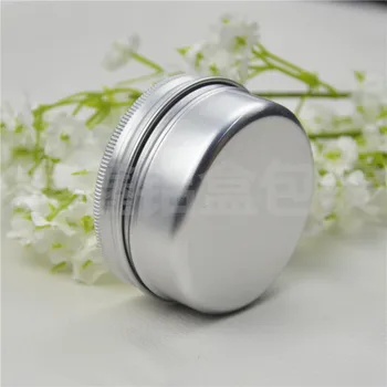 

50g Aluminum Jars for Cosmetic Can Make up Containers Refillable Bottle Empty Small Jar Packing Material Wholesale 50pcs/lot