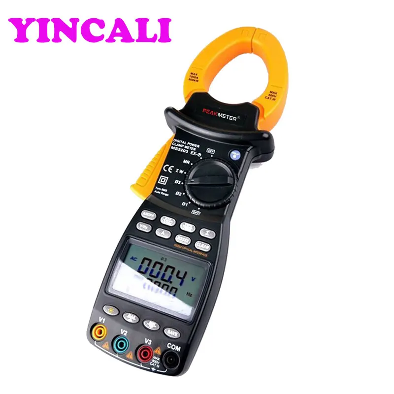 GYZOUKA Digital Clamp Meter MS2203 3-Phase Digital Multimeter