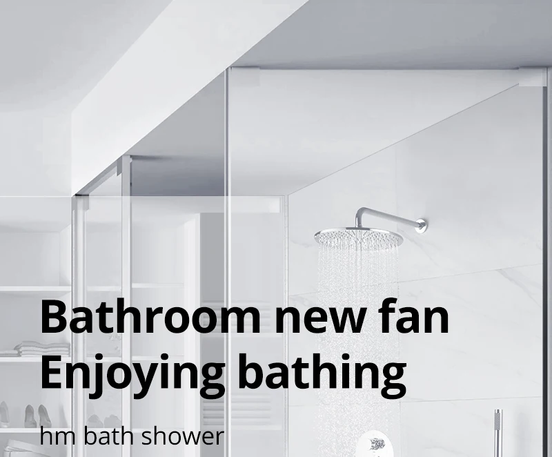 Thermostatic Dual Shower System 10inch brass Shower set (1)