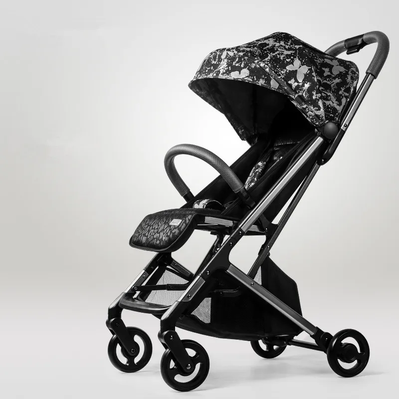 

Fashion baby stroller lightweight baby carriage can sit folding portable high landscape 3D breathable fabric cushion