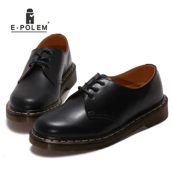 

fashion spring autumn first layer cowhide leather oxfords shoes boots casual footwear