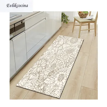 

Free Shipping Coffee Pattern Flower Tapis Salon Absorbent Bath Mat Area Rug For Living Room Bedroom Floor Carpet Tapete Infantil