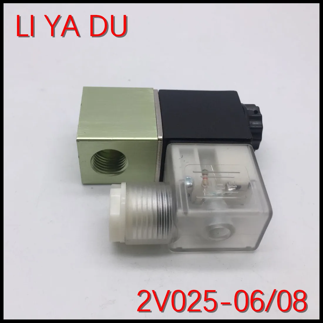 2V025-06 G1/8 2V025-08 G1/4 высококачественный Соленоидный клапан с двумя способами управления клапан заднего хода 110 В 220 В 380 в 12 В 24 в 36 В