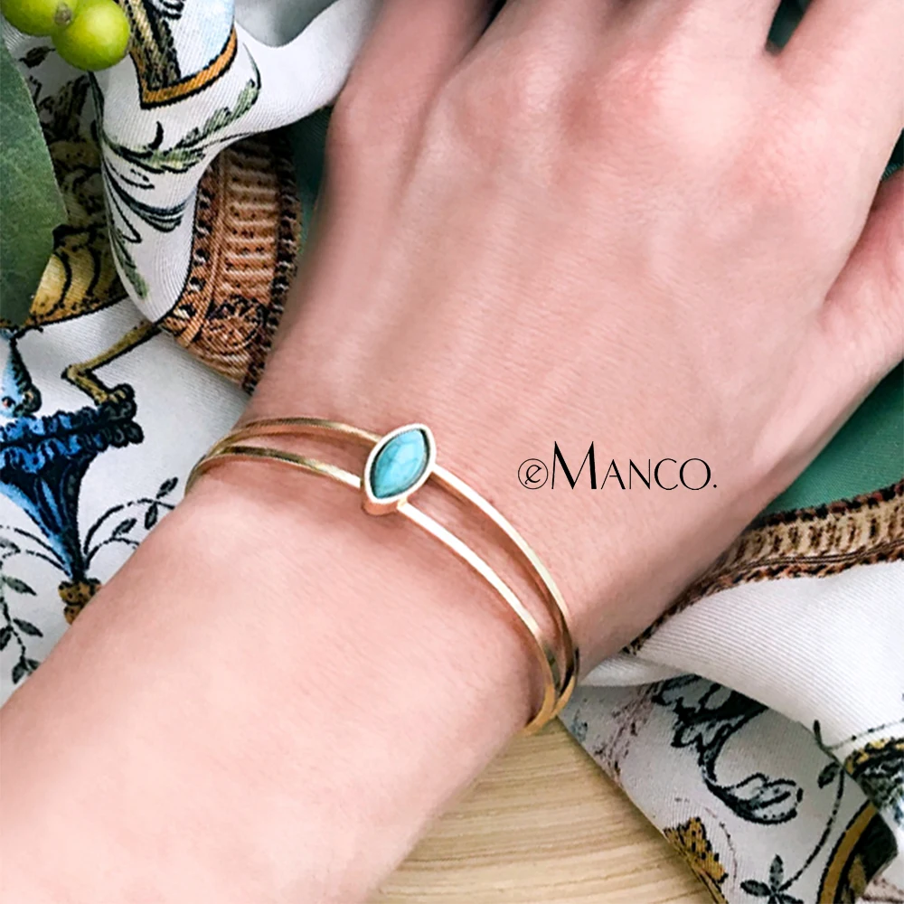 eManco Wholesale Bohemian Open cuff Charms Bangles&bracelsts for women
