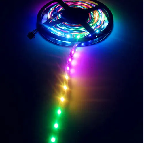Фото Программируемая неводонепроницаемая Светодиодная лента WS2801 180 SMD5050, 5 м №3