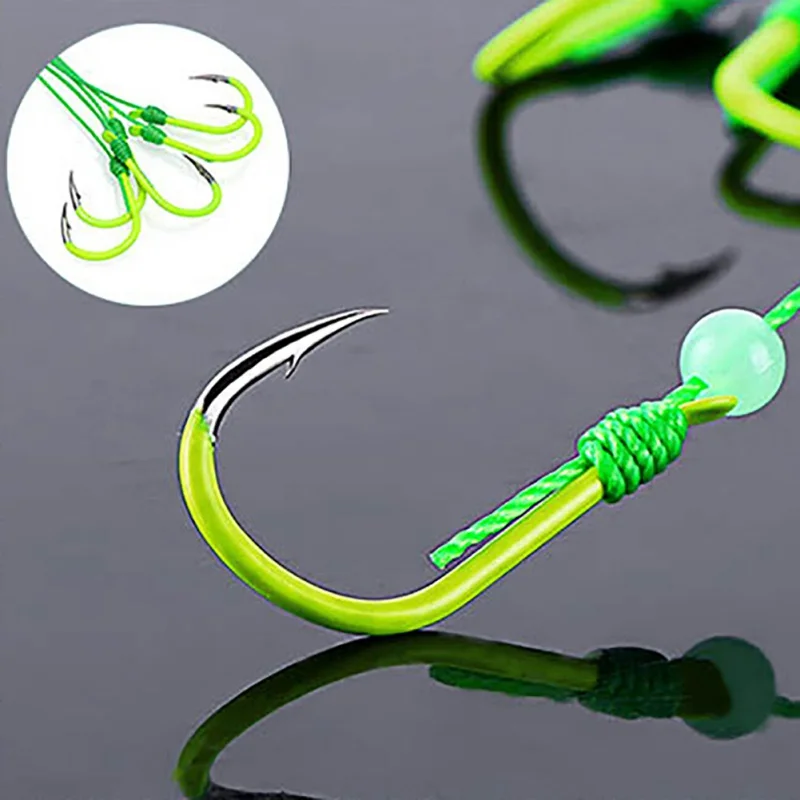 New 4pcs Explosion Hook Fishing Hook Fish Bait Plastic Box Packing