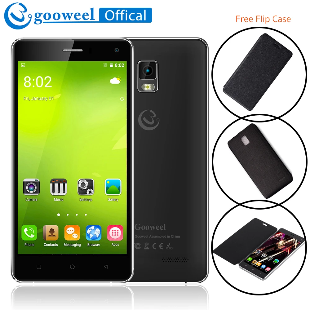 Free Flip case Gooweel M13 Plus 4G Smartphone Android 5.1
