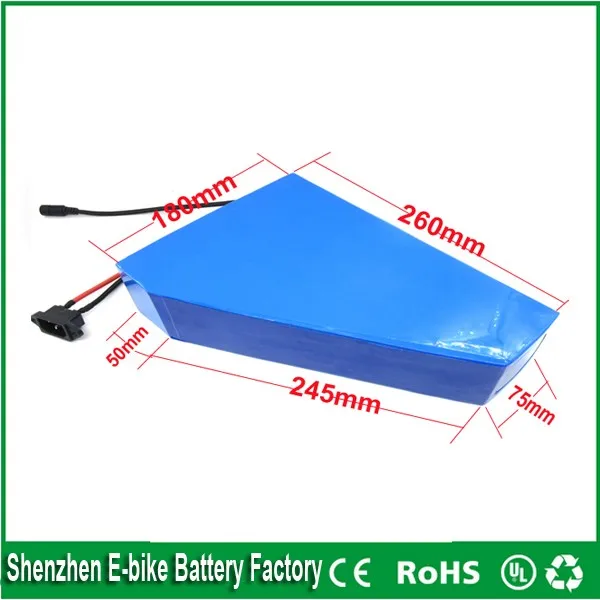 Excellent  48v 1000w triangle electric bike battery  48V 20Ah for 48v Bafang/8fun 1000w /750w mid/center drive motor  +charger +bag 11