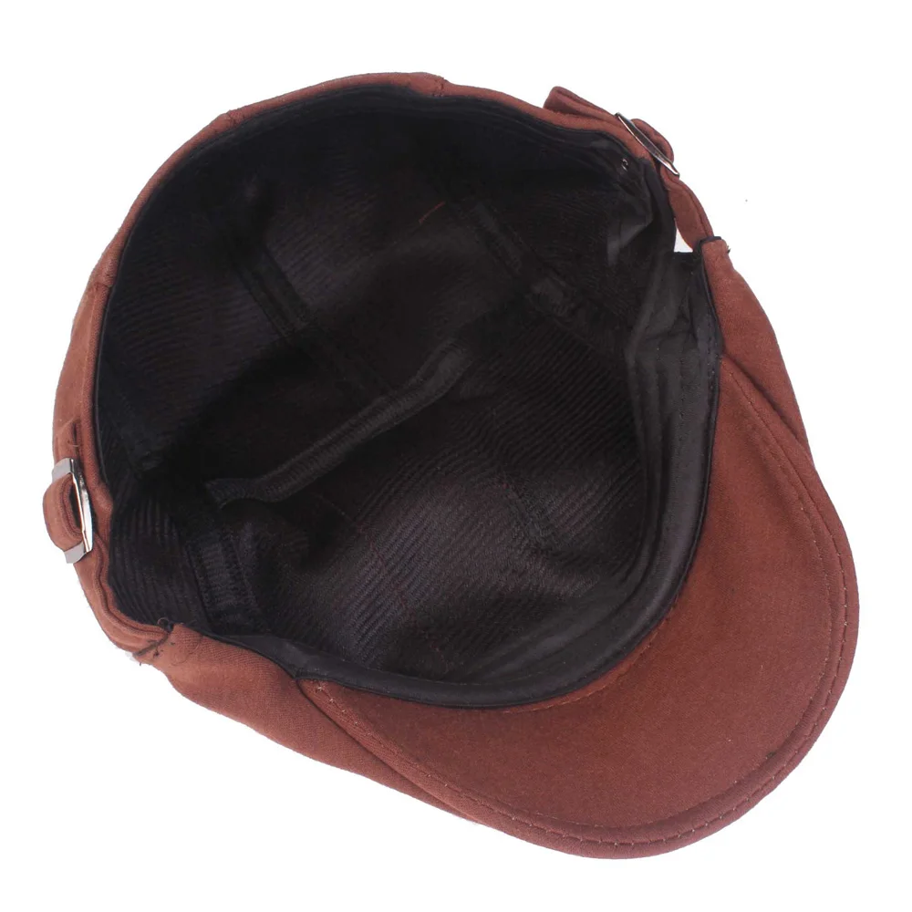 Для мужчин женский берет шляпа классический однотонная бейсбольная кепка кепки Козырек Гольф Newsboy шапки HATCS0339
