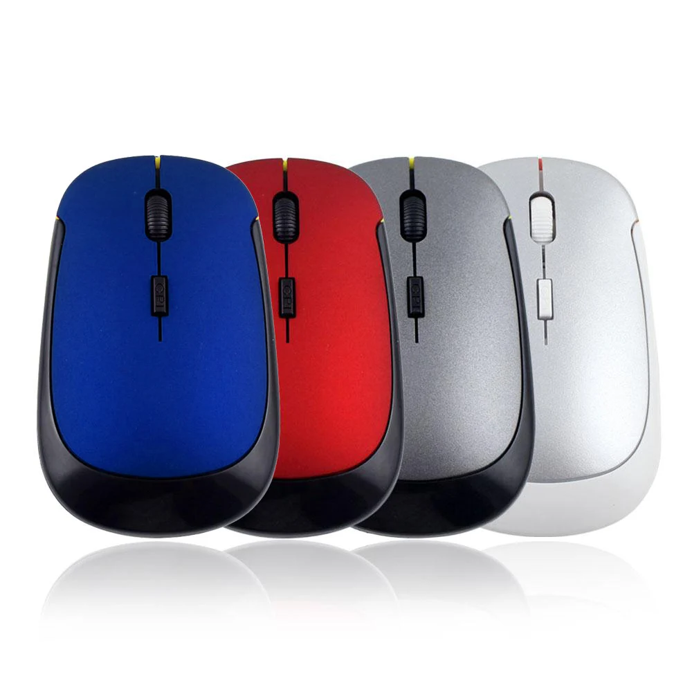 Ultra Thin 2 4G Wireless Mouse Slim Mini Wireless Optical Mice with USB Receiver for Laptop