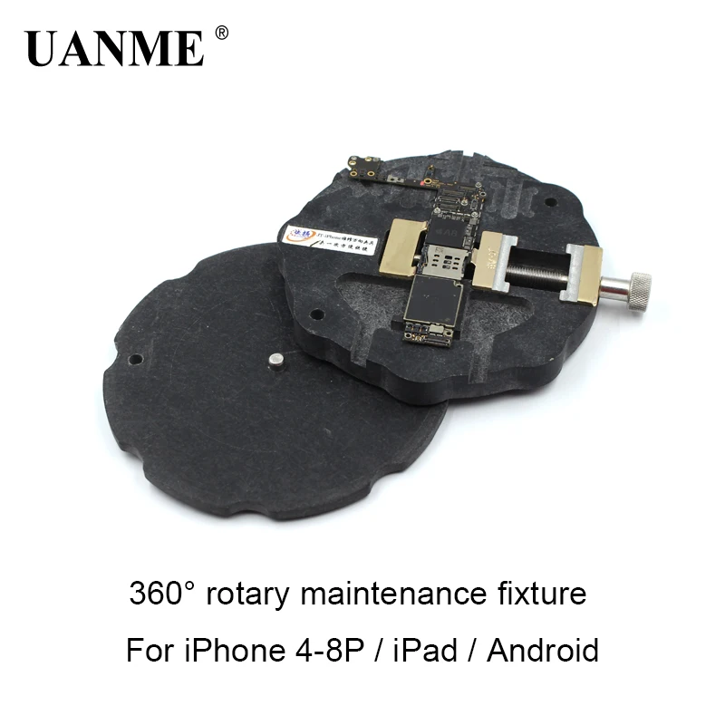 

UANME Supple Universal Phone motherboard fixture for iphone 5 6 6SP 7 8P fixed 360 rotary fixture for ipad and for android