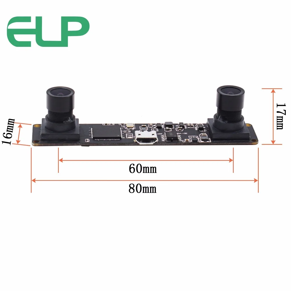 ELP новая веб камера 3D VR. OmniVision 1.3MP двойная линза синхронная стерео USB 2 0 с OV9750