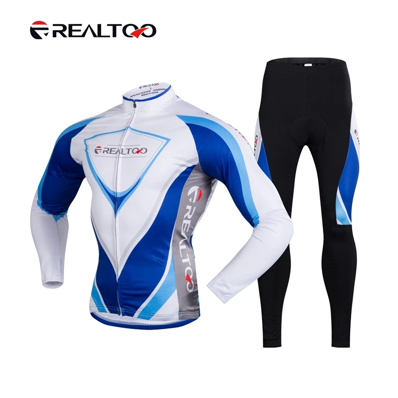 

Men's Cycling Jersey Set long sleeves road bike jerseys pants MTB Winter thermal fleece windproof Riding clothes