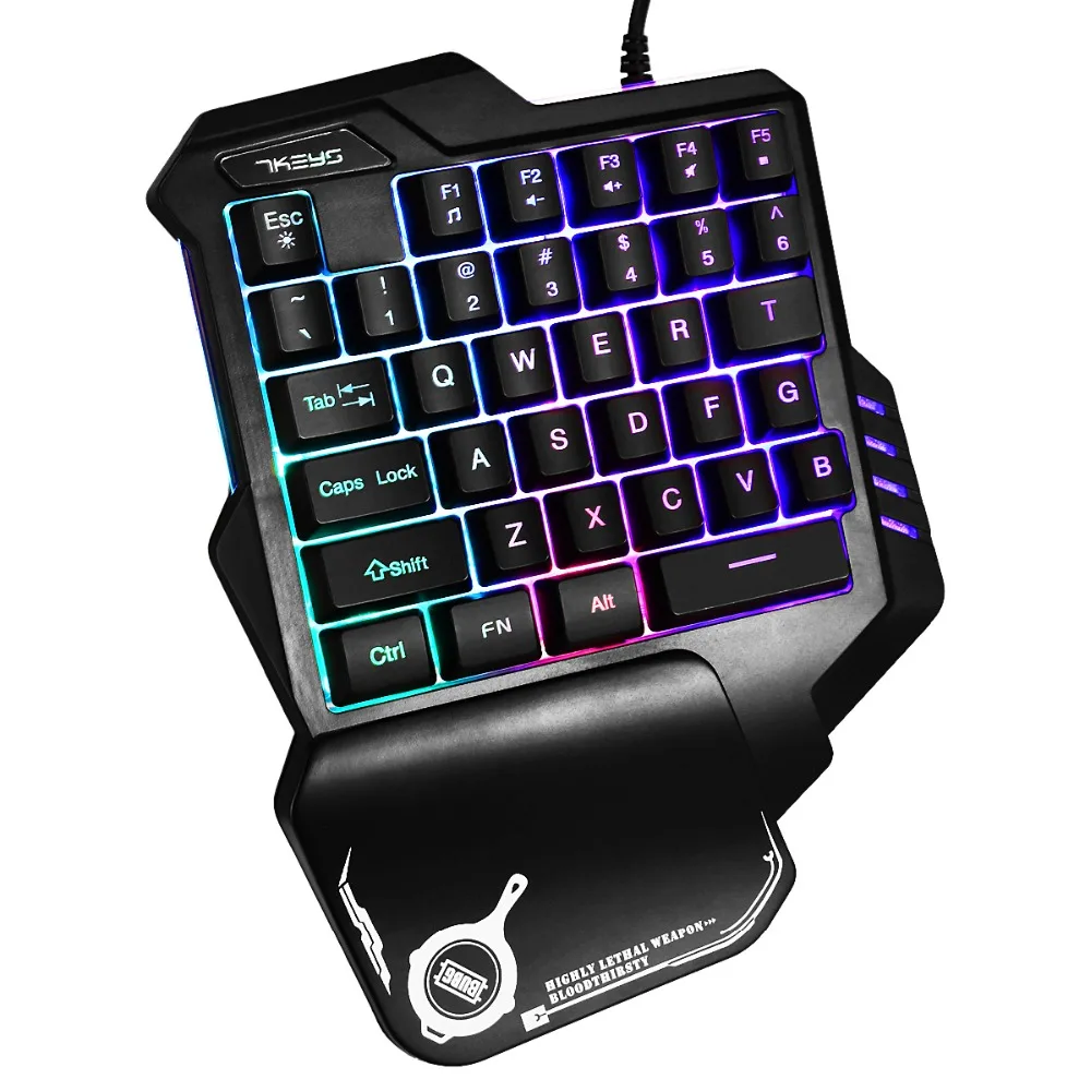 

G30 Professional USB LED Backlight Mechanical Feeling Keyboard 35 Keys One Handed Gaming Keyboard teclado mecanico gamer Keypad