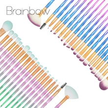 Brainbow 20 шт. набор кистей для макияжа и набор инструментов Тональная основа пудра консилер смешивание контур Косметика Единорог набор кистей для макияжа