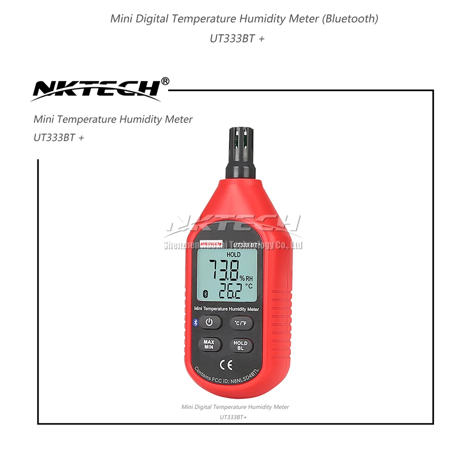 NKTECH UT333BT UT353BT UT363BT UT383BT PLUS Bluetooth цифровой измеритель влажности Анемометр люкс светильник Люксметр ЖК-дисплей измеритель звука