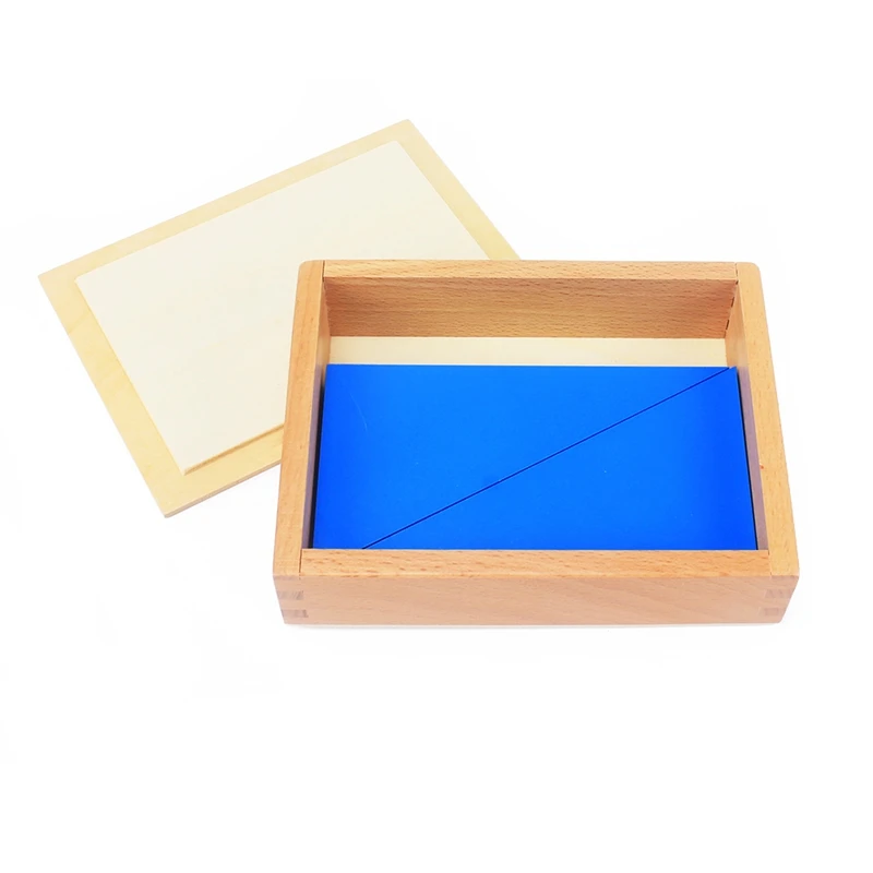 Baby Toys Montessori Math Toys 12Pcs Blue Triangles Mathematics Wooden Toy For Preschool Early Learning Brinquedos Juguetes