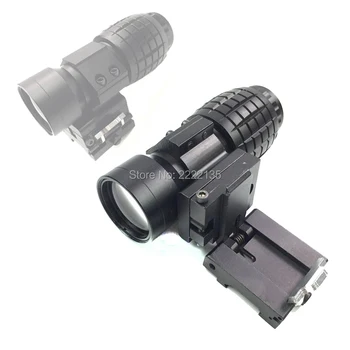 

Tactical 3X Magnifier RifleScope Sight With Flip To Side Mounts Hunting Sight Flip to 20mm Rifle Gun Rail Mount For Airsoft