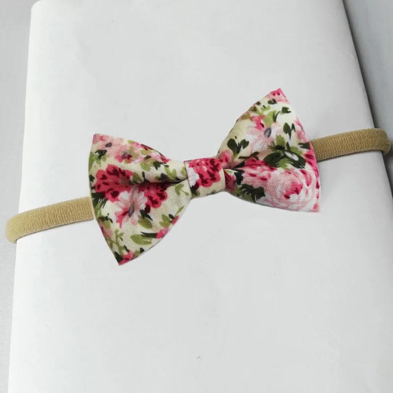 8 rust red hair bows headbands for kids